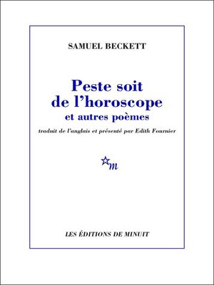 cover image of Peste soit de l'horoscope et autres poèmes